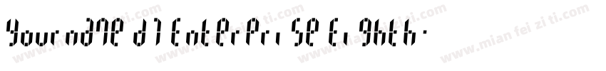 Yourname D7 Enterprise Eighth字体转换
